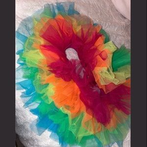 Rainbow rave tutu (OS but would only fit someone who is around an XS or so)